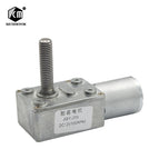 Power-Off Self-Lock High Torque Worm Gear Motor 8mm*33mm Output Shaft dc 6v 12v 24v 2rpm to 150 RPM Metal Worm Gearmotors