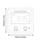 Precision Digital Protractor Inclinometer Water Proof Level Box Digital Angle Finder Bevel Box With Magnet Base