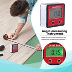 Precision Digital Protractor Inclinometer Water Proof Level Box Digital Angle Finder Bevel Box With Magnet Base
