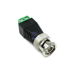 Q9 Screw Terminal Video BNC Male Balun Green Adapter Connector Coverter for CCTV Camera