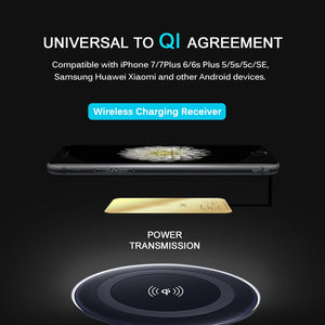 QI Wireless Charger Receiver Charging Adapter Pad Coil For iPhone 5s 7 Wireless Charger for For Andriod Type C For Xiaomi Phone