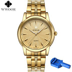 Quartz Watch Men 50 M Waterproof Mens Watch WWOOR 8028 MIYOTA 7T35 Movement Simple Wristwatches with Watchband Fixing Tool 2018