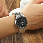 Quartz Watch Men 50 M Waterproof Mens Watch WWOOR 8028 MIYOTA 7T35 Movement Simple Wristwatches with Watchband Fixing Tool 2018