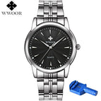 Quartz Watch Men 50 M Waterproof Mens Watch WWOOR 8028 MIYOTA 7T35 Movement Simple Wristwatches with Watchband Fixing Tool 2018
