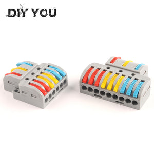 Quick Wire Connector PCT SPL Universal Wiring Cable Connectors Push-in Conductor Terminal Block Led light electrical splitter