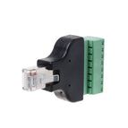 RG45 8P8C Pin Metal Cable Modular Plugs Screw Binding Post Terminals Adapter