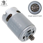 RS550 12V 19500 RPM DC Motor DIY Power Tool Kits with Single Speed 9 Teeth High Torque Gear Box for Electric Drill Screwdriver