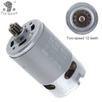 RS550 12V 19500RPM DC Motor DIY Power Tool Kit with Two-speed 12 Teeth and High Torque Gear Box for Electric Drill Screwdriver
