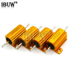 RX24 25W Aluminum Power Metal Shell Case Wirewound Resistor 0.01 ~ 30K 1 2 3 5 6 8 10 20 100 150 200 300 500 1K 10K ohm