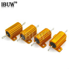 RX24 25W Aluminum Power Metal Shell Case Wirewound Resistor 0.01 ~ 30K 1 2 3 5 6 8 10 20 100 150 200 300 500 1K 10K ohm
