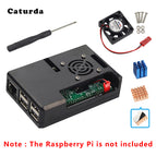 Raspberry Pi 3 Case ABS Box Carcasa Raspberry Pi 3B Enclosure / Cooler Fan / Heat Sink Option Cover Kit for Raspberry Pi 3B+/3B