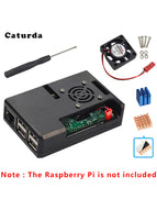 Raspberry Pi 3 Case ABS Box Carcasa Raspberry Pi 3B Enclosure / Cooler Fan / Heat Sink Option Cover Kit for Raspberry Pi 3B+/3B