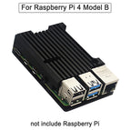 Raspberry Pi 4 4B Case Enclosure CNC Aluminum Cover Heatsink Cooling Fan for Raspberry Pi 4 Model B
