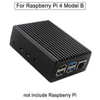 Raspberry Pi 4 4B Case Enclosure CNC Aluminum Cover Heatsink Cooling Fan for Raspberry Pi 4 Model B