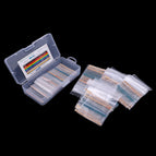 Resistor Assortment Kit - 1140x Assorted Resistors from 0 Ohm to 1M Ohm in a Box- Metal Film Resistors(38 Values)