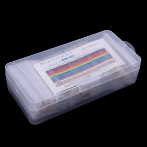 Resistor Assortment Kit - 1140x Assorted Resistors from 0 Ohm to 1M Ohm in a Box- Metal Film Resistors(38 Values)