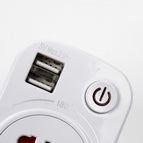 Rotatable Dual USB Timer Socket USB British Socket Smart Usb Switch Socket Portable Wall Travel USB Socket