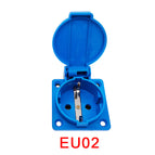 SCHUKO waterproof socket industrial waterproof socket copper contact body EU socket