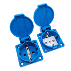 SCHUKO waterproof socket industrial waterproof socket copper contact body EU socket
