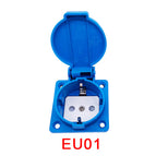 SCHUKO waterproof socket industrial waterproof socket copper contact body EU socket