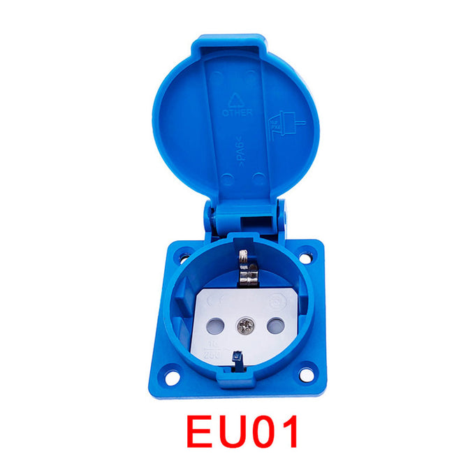 SCHUKO waterproof socket industrial waterproof socket copper contact body EU socket