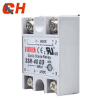 SSR- 25DD 40DD 60DD 80DD SSR Single Phase DC Control DC Heat Sink 3-32VDC To 5-220VDC25A 40A 60A 80ADD Solid State Relay