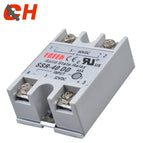 SSR- 25DD 40DD 60DD 80DD SSR Single Phase DC Control DC Heat Sink 3-32VDC To 5-220VDC25A 40A 60A 80ADD Solid State Relay