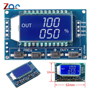 Signal Generator PWM Pulse Frequency Duty Cycle Adjustable Module LCD Display 1Hz-150Khz 3.3V-30V PWM Board Module