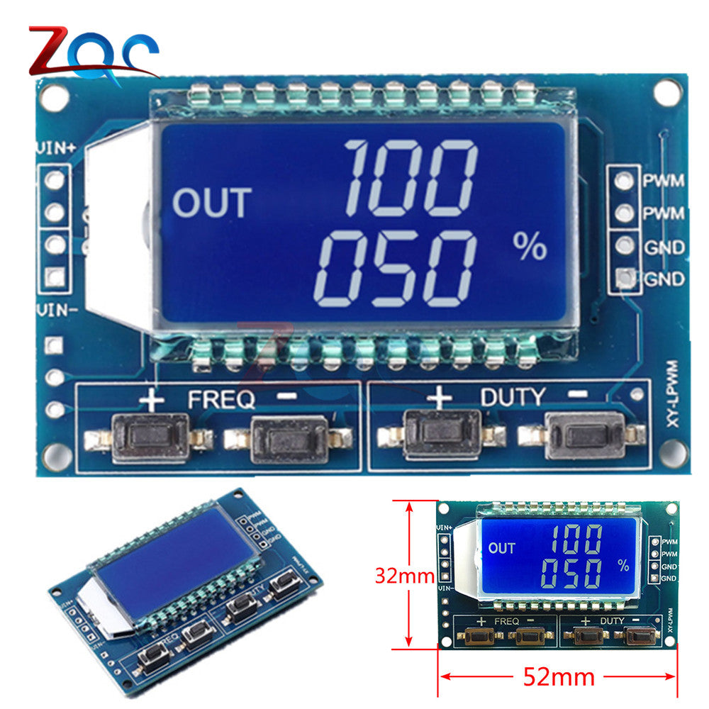 Signal Generator PWM Pulse Frequency Duty Cycle Adjustable Module LCD ...