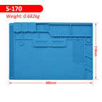 Soldering Mat Heat-resistant Silicone Pad BGA Soldering Station Insulation Pad Maintenance Platform Desk Mat Repair Tools