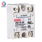 Solid State Relay SSR-10DA SSR-25DA SSR-40DA 10A 25A 40A Actually 3-32V DC TO 24-380V AC SSR 10DA 25DA 40DA DMWD