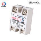 Solid State Relay SSR-10DA SSR-25DA SSR-40DA 10A 25A 40A Actually 3-32V DC TO 24-380V AC SSR 10DA 25DA 40DA DMWD