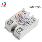 Solid State Relay SSR-10DA SSR-25DA SSR-40DA 10A 25A 40A Actually 3-32V DC TO 24-380V AC SSR 10DA 25DA 40DA DMWD