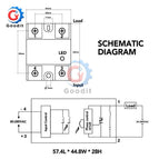 Solid State Relay SSR-10DA SSR-25DA SSR-40DA 10A 25A 40A Actually 3-32V DC TO 24-380V AC SSR 10DA 25DA 40DA DMWD