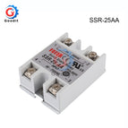 Solid State Relay SSR-10DA SSR-25DA SSR-40DA 10A 25A 40A Actually 3-32V DC TO 24-380V AC SSR 10DA 25DA 40DA DMWD