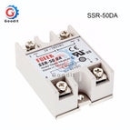 Solid State Relay SSR-10DA SSR-25DA SSR-40DA 10A 25A 40A Actually 3-32V DC TO 24-380V AC SSR 10DA 25DA 40DA DMWD