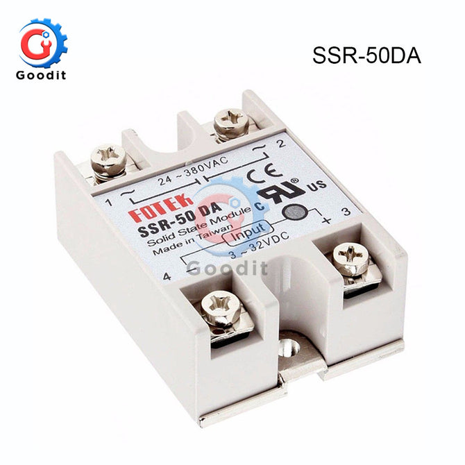 Solid State Relay SSR-10DA SSR-25DA SSR-40DA 10A 25A 40A Actually 3-32V DC TO 24-380V AC SSR 10DA 25DA 40DA DMWD