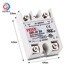 Solid State Relay SSR-10DA SSR-25DA SSR-40DA 10A 25A 40A Actually 3-32V DC TO 24-380V AC SSR 10DA 25DA 40DA DMWD