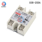 Solid State Relay SSR-10DA SSR-25DA SSR-40DA 10A 25A 40A Actually 3-32V DC TO 24-380V AC SSR 10DA 25DA 40DA DMWD
