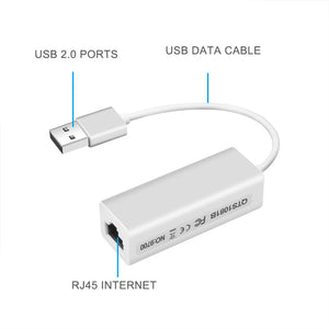 Super Speed USB 2.0 to RJ45 USB2.0 to Ethernet Network LAN Adapter Card 10Mbps Adapter for windows7 PC Laptop LAN adapter