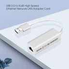 Super Speed USB 2.0 to RJ45 USB2.0 to Ethernet Network LAN Adapter Card 10Mbps Adapter for windows7 PC Laptop LAN adapter