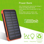 Super Thin Large Capacity Waterproof Portable Solar Power Bank Dual USB Solar Charger for Mobile Phones for Iphone Solar Cells