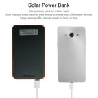 Super Thin Large Capacity Waterproof Portable Solar Power Bank Dual USB Solar Charger for Mobile Phones for Iphone Solar Cells