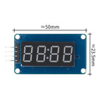 TM1637 4 Bits Digital LED Display Module For arduino 7 Segment 0.36Inch Clock RED Anode Tube Four Serial Driver Board Pack