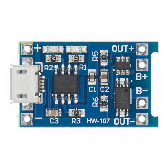 TP4056 +Protection Dual Functions  5V 1A Micro USB 18650 Lithium Battery Charging Board Charger Module