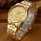 Top Brand Luxury WWOOR Men Waterproof Stainless Steel Casual Gold Quartz Watch Men's Clock Male Sports Watches relogio masculino