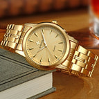 Top Brand Luxury WWOOR Men Waterproof Stainless Steel Casual Gold Quartz Watch Men's Clock Male Sports Watches relogio masculino