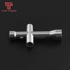Twotrees E3D Nozzle MK8 Mini Spanner M2 M2.5 M3 M4 Screw Nut Hexagonal Cross Wrench Sleeve socket Maintenance Model Wheel Tool