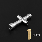 Twotrees E3D Nozzle MK8 Mini Spanner M2 M2.5 M3 M4 Screw Nut Hexagonal Cross Wrench Sleeve socket Maintenance Model Wheel Tool