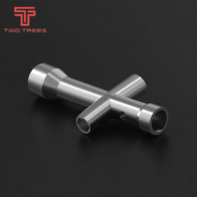 Twotrees E3D Nozzle MK8 Mini Spanner M2 M2.5 M3 M4 Screw Nut Hexagonal Cross Wrench Sleeve socket Maintenance Model Wheel Tool